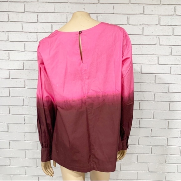 Anthropologie PorridgePink Dorothea DipDyed Blouse - Picture 6 of 13